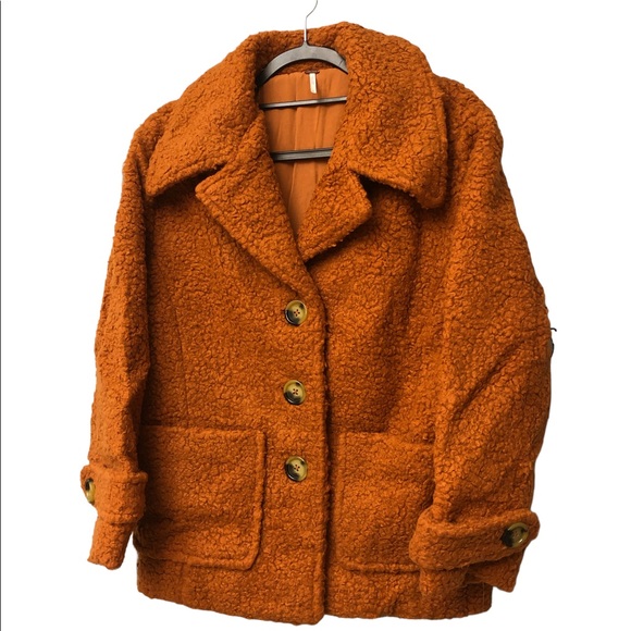 Free People Soft Faux Shearling Warm Tendy Coat M - Picture 9 of 15